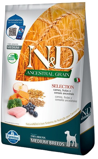 N&D Natural And Delicious N&D Ancestral Grain Canine Selection Adult Medium 15Kg
